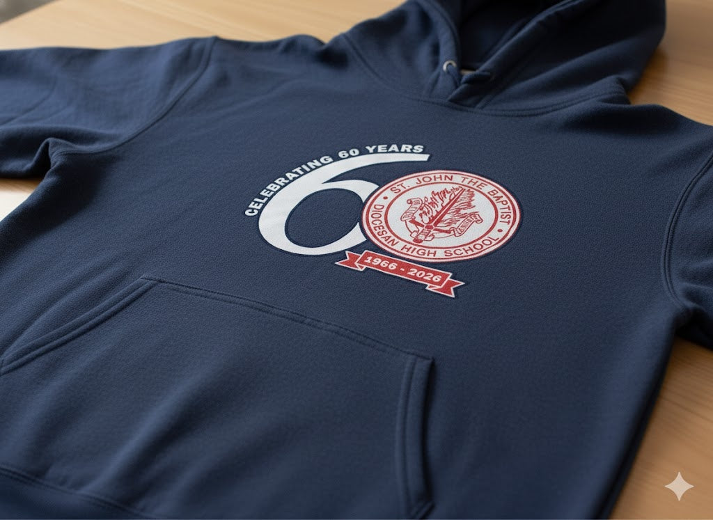 St. John the Baptist High School Anniversary Hoodie – 1966–2026