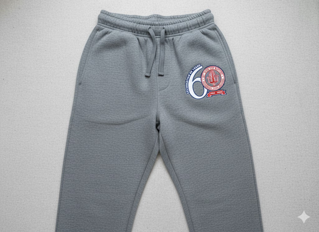 60-Year Anniversary Fleece Joggers (Heather Grey)