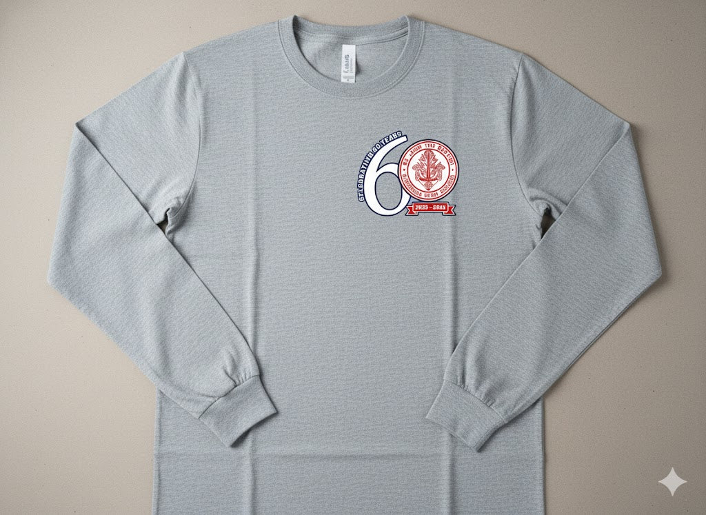 60-Year Anniversary Long Sleeve Tee (Grey)